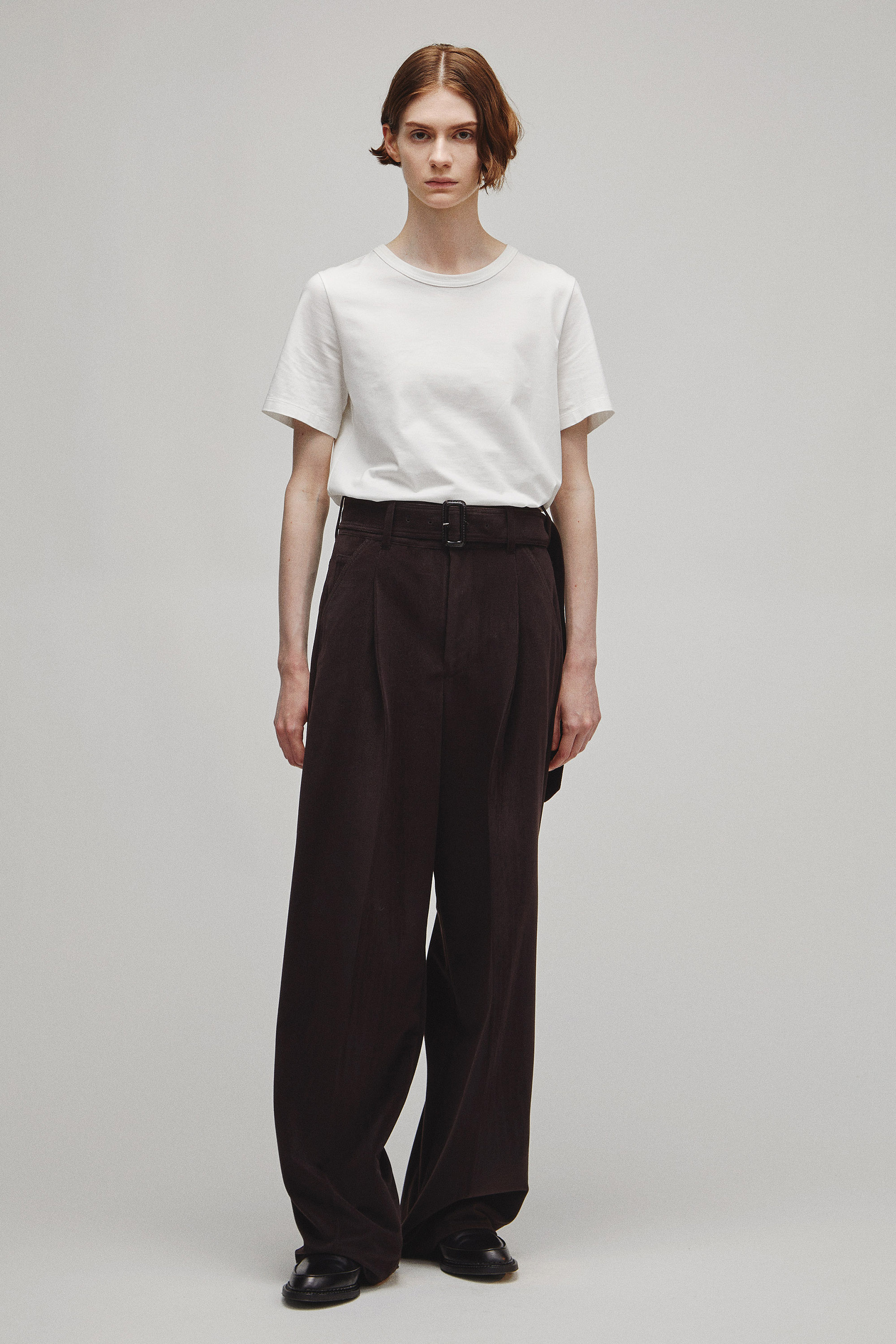 THE BELTED WIDE 5POCKET PANTS