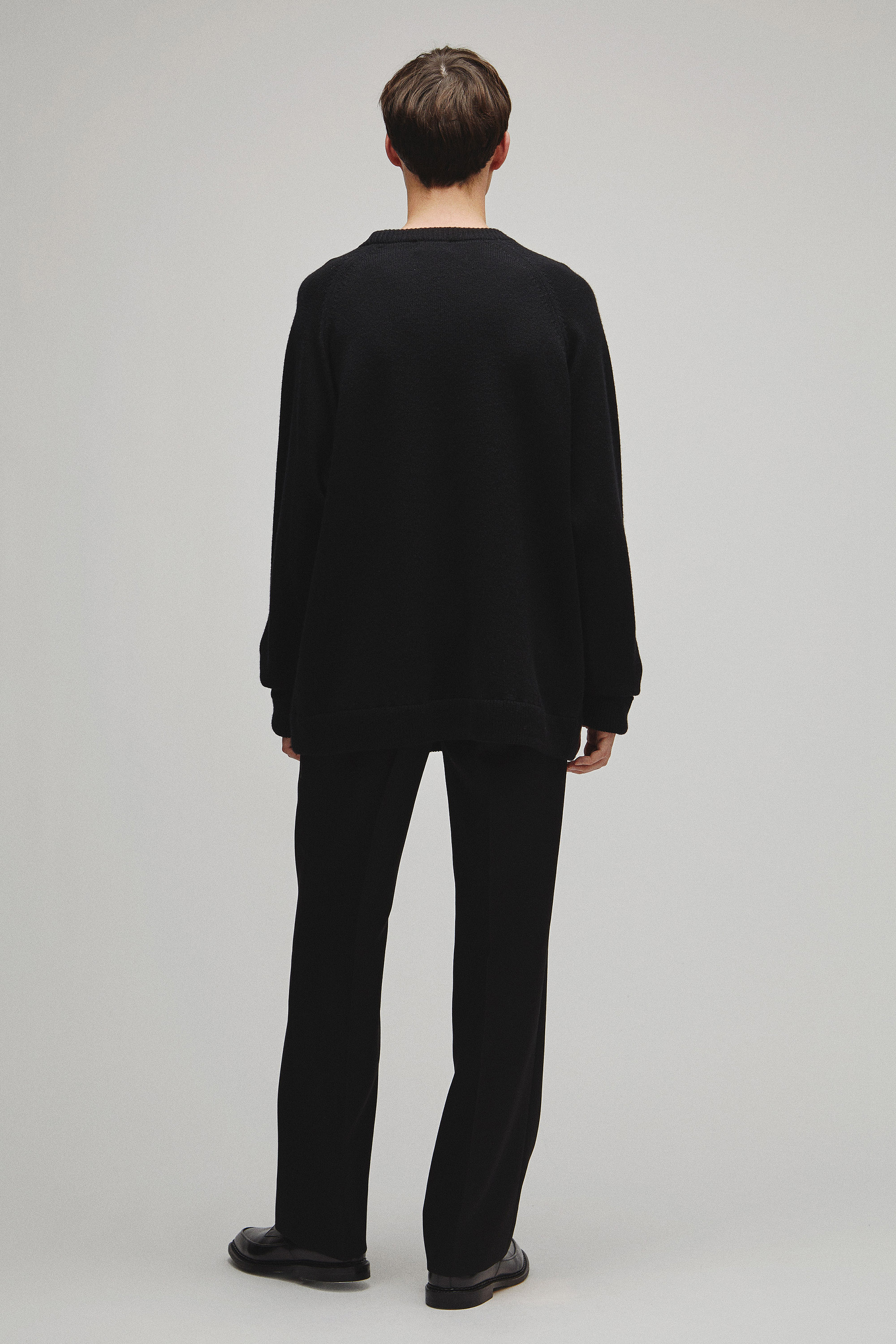 RERACS RAGLAN CREW NECK PULLOVER KNIT