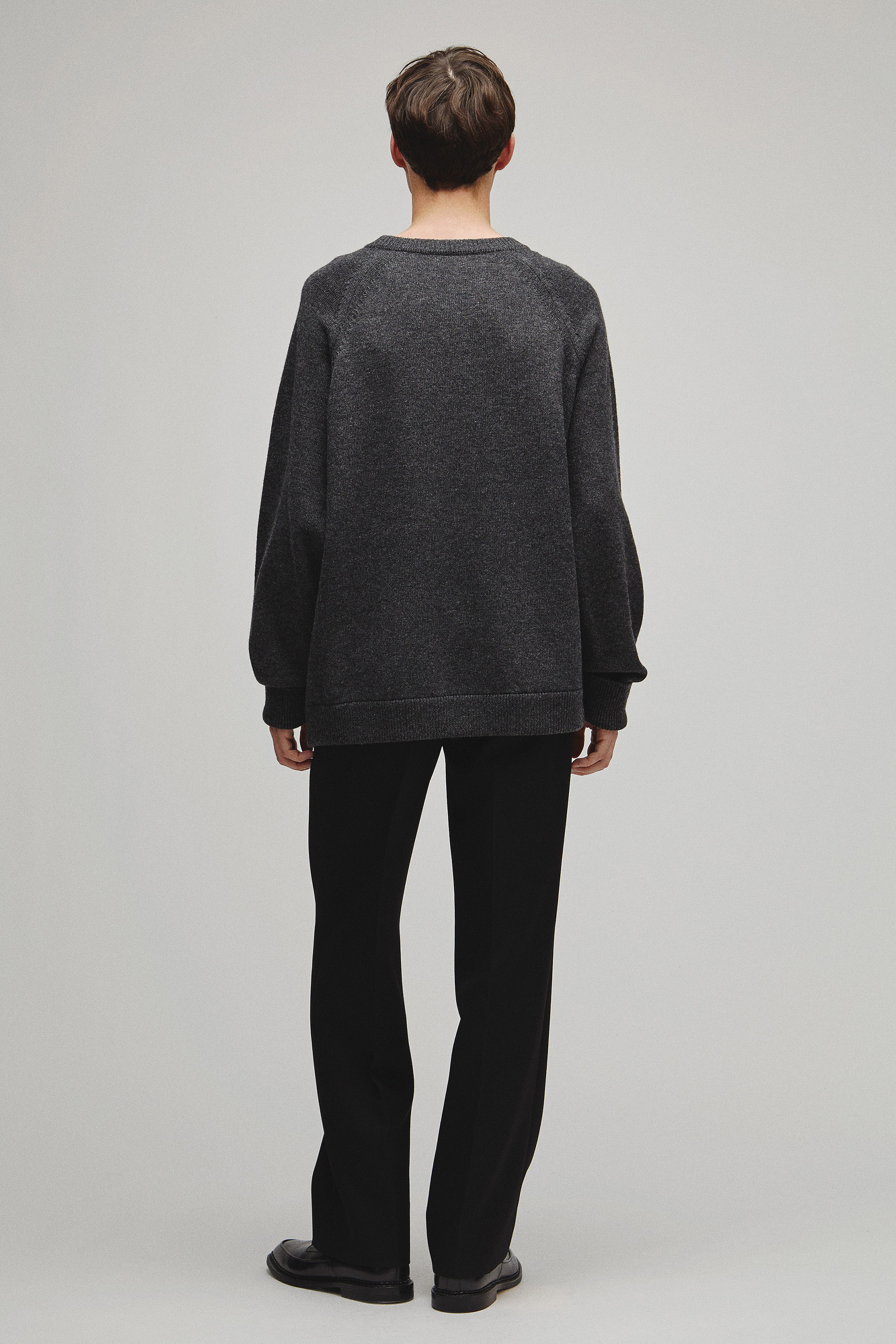 RERACS RAGLAN CREW NECK PULLOVER KNIT