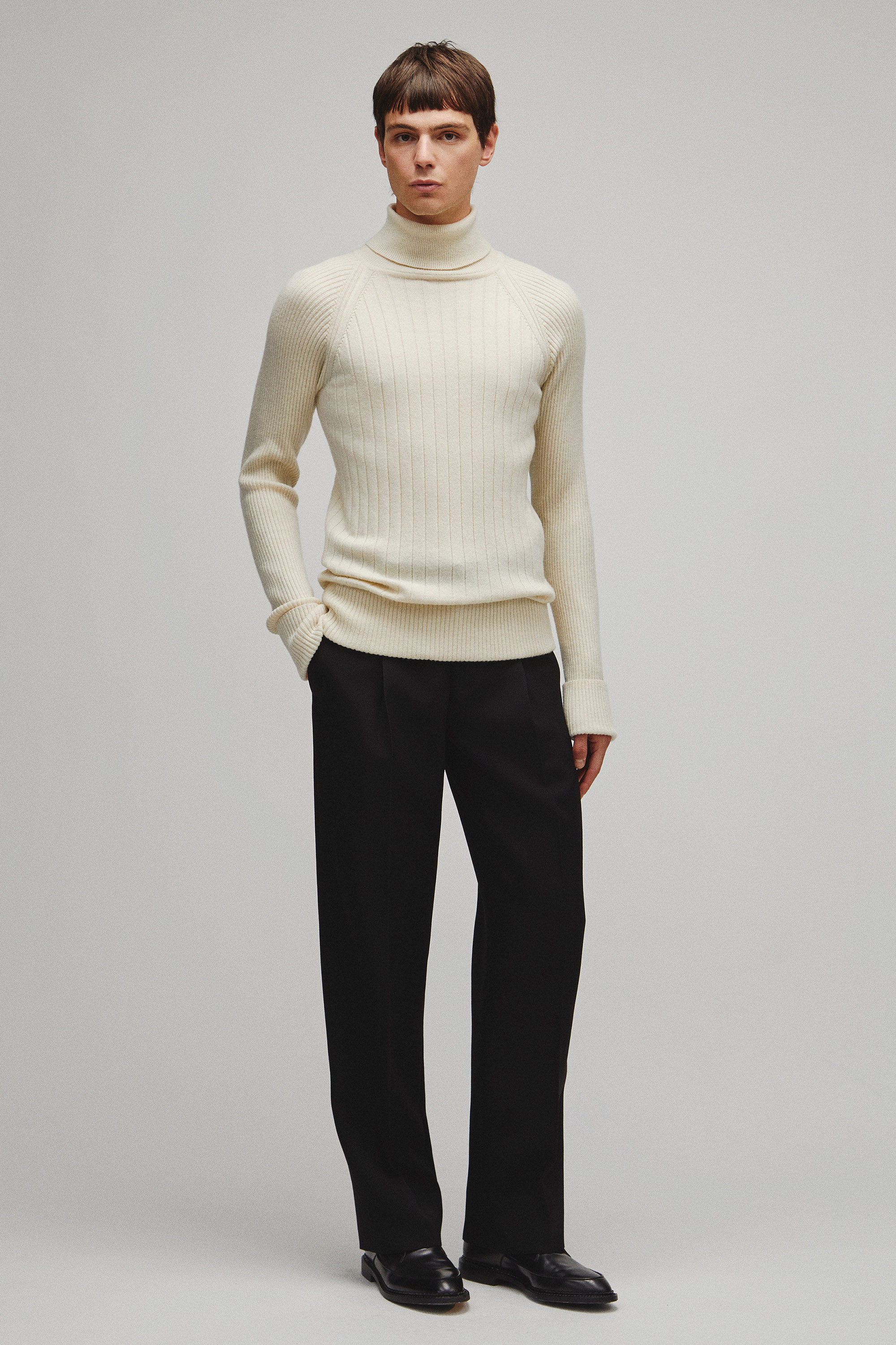 RERACS RAGLAN TURTLE NECK PULLOVER KNIT