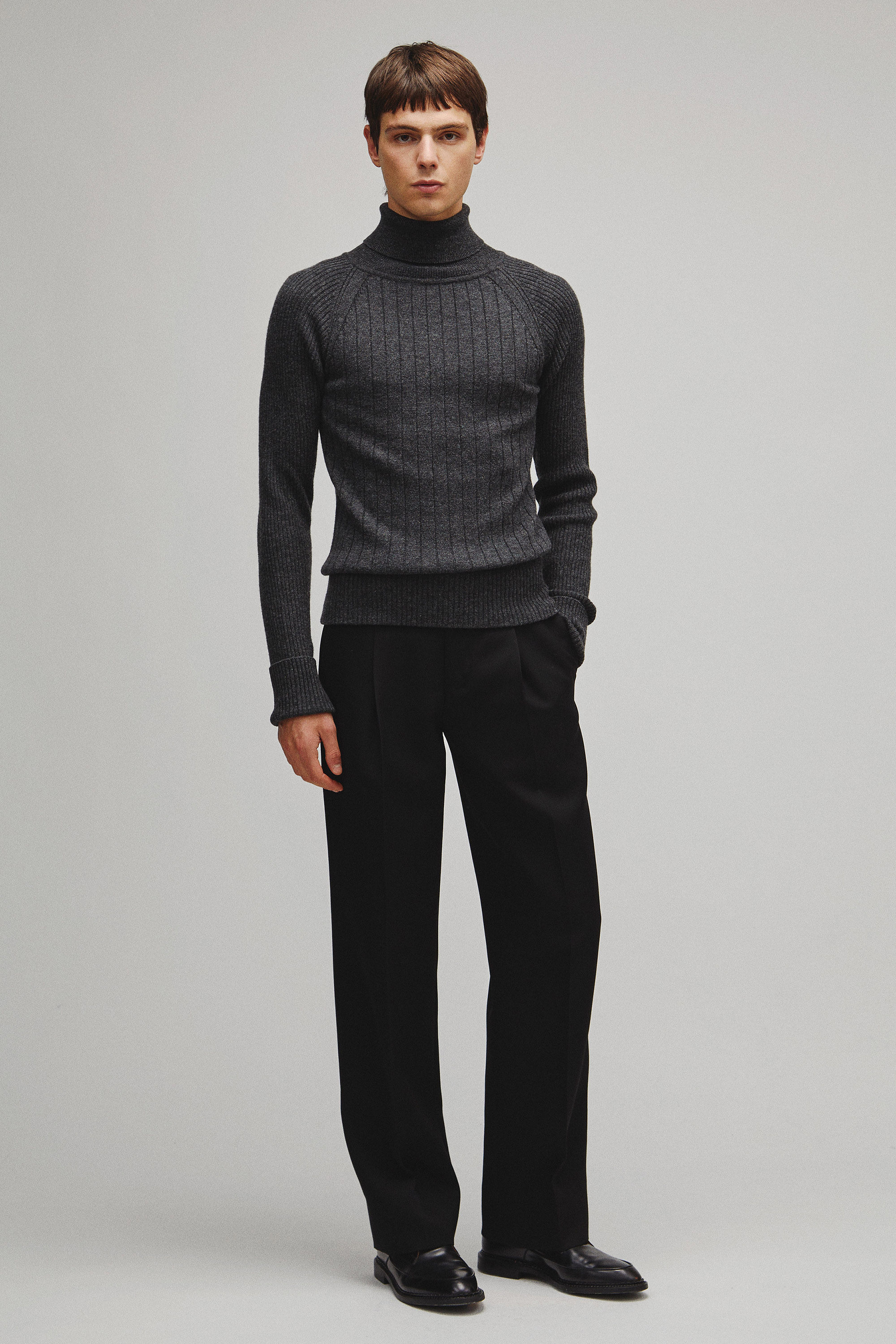 RERACS RAGLAN TURTLE NECK PULLOVER KNIT