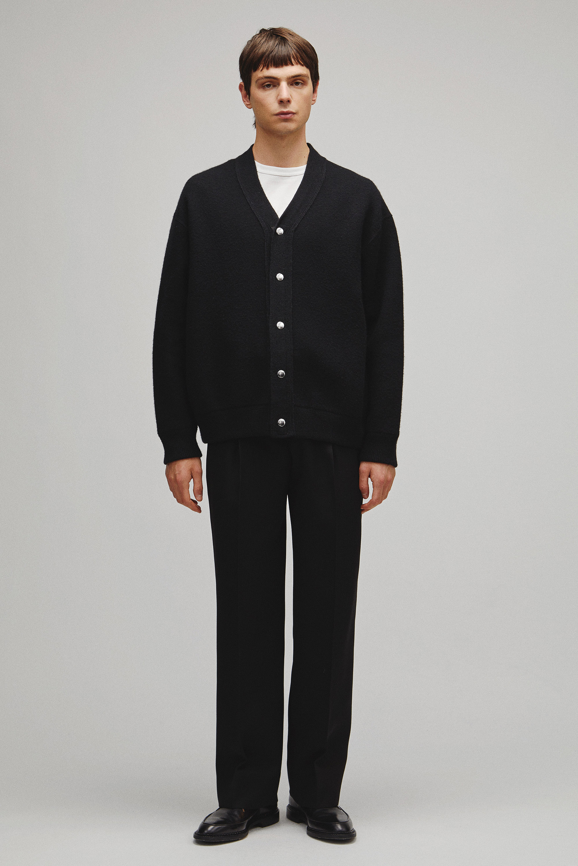 RERACS SNAP BUTTON KNIT CARDIGAN