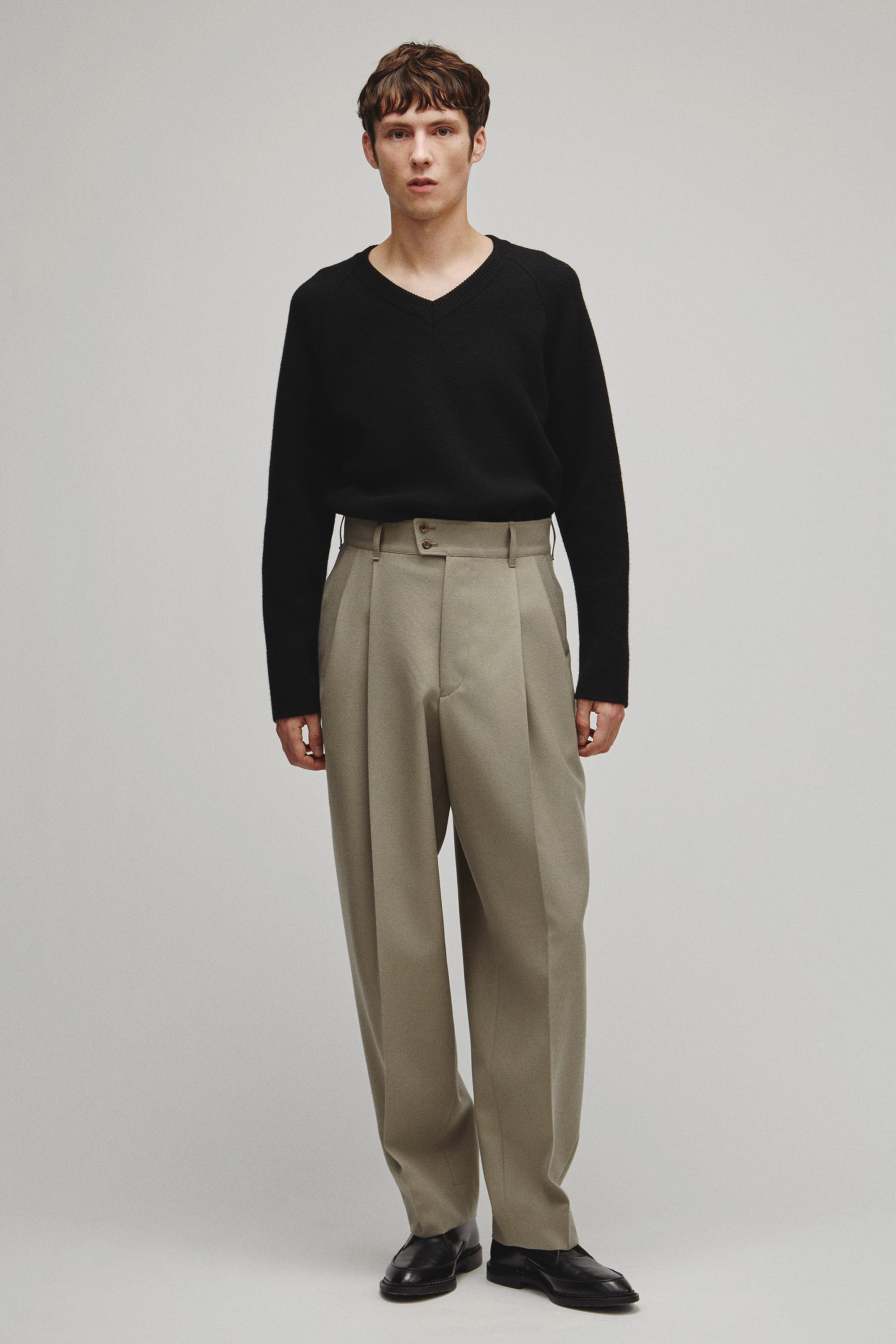 RERACS DEEP TUCK WIDE SLACKS