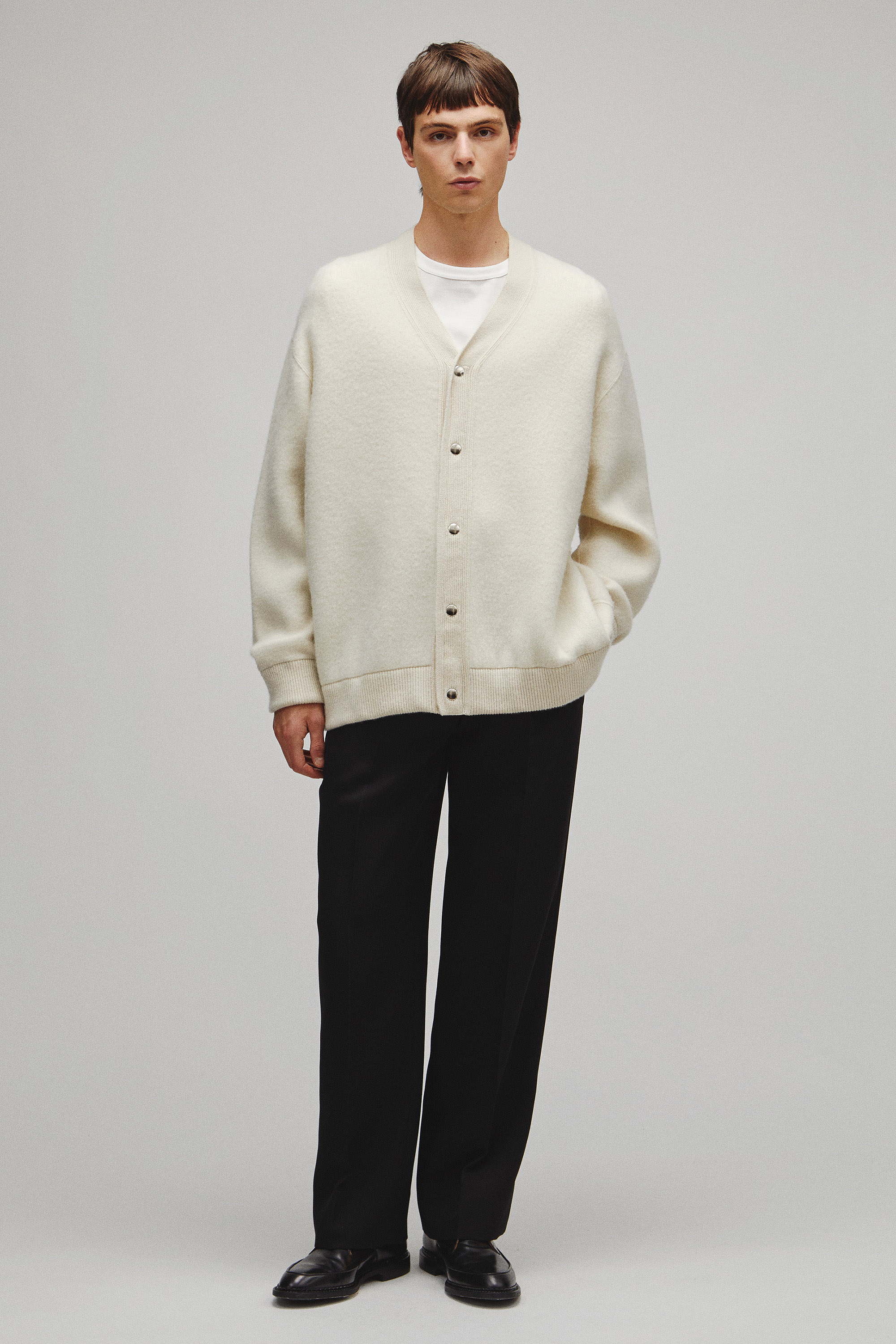 RERACS SNAP BUTTON KNIT CARDIGAN
