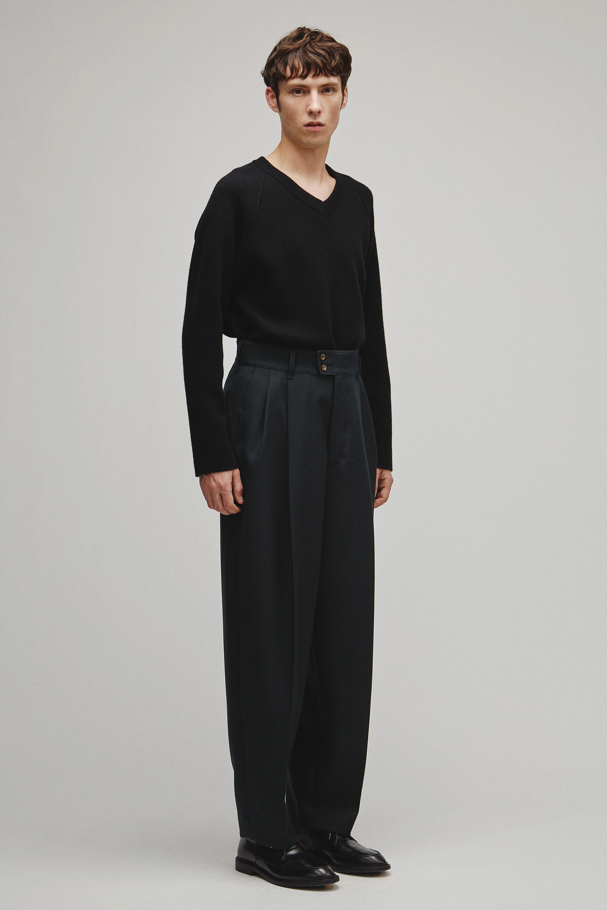 RERACS DEEP TUCK WIDE SLACKS