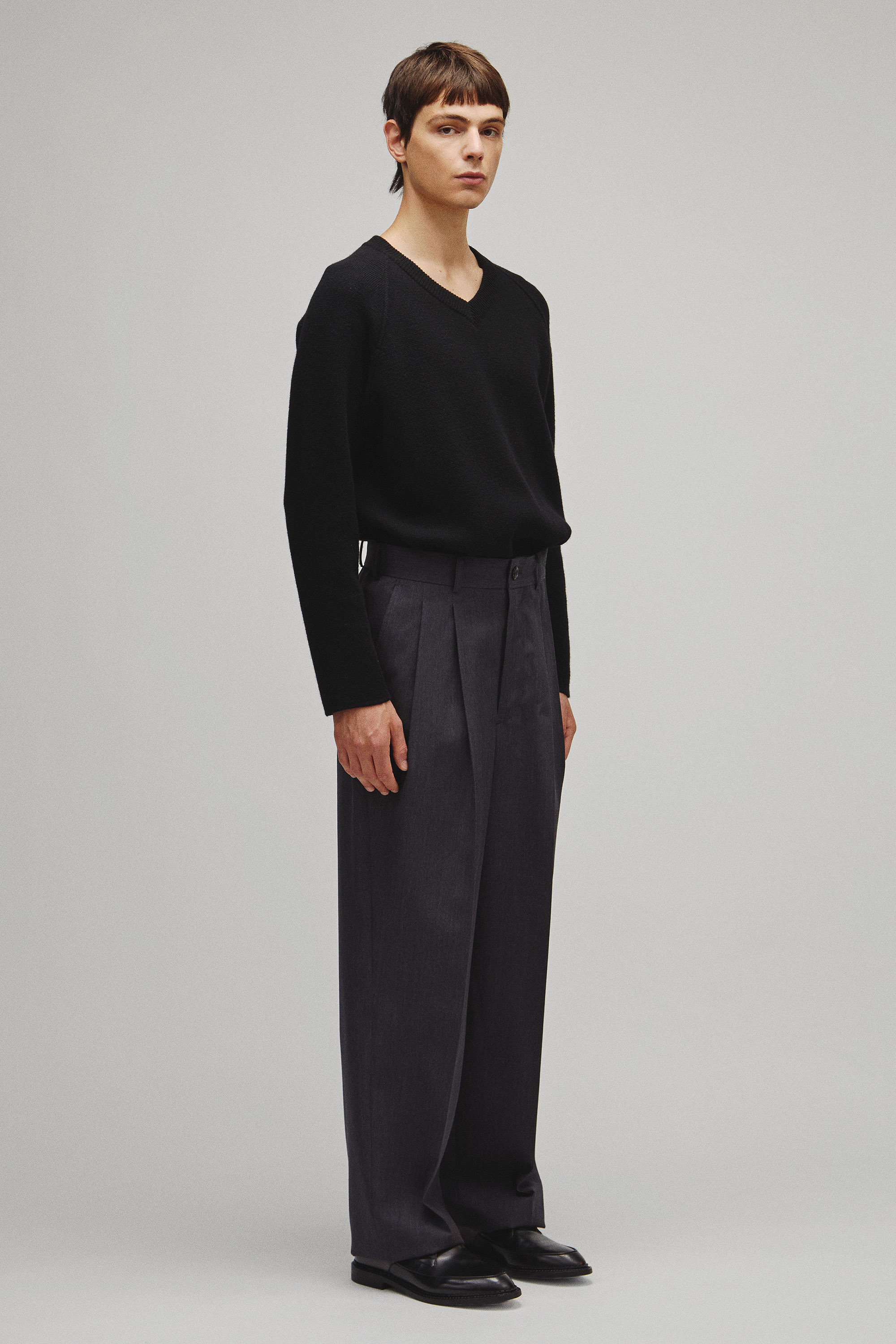 RERACS 2 TUCK WIDE SLACKS