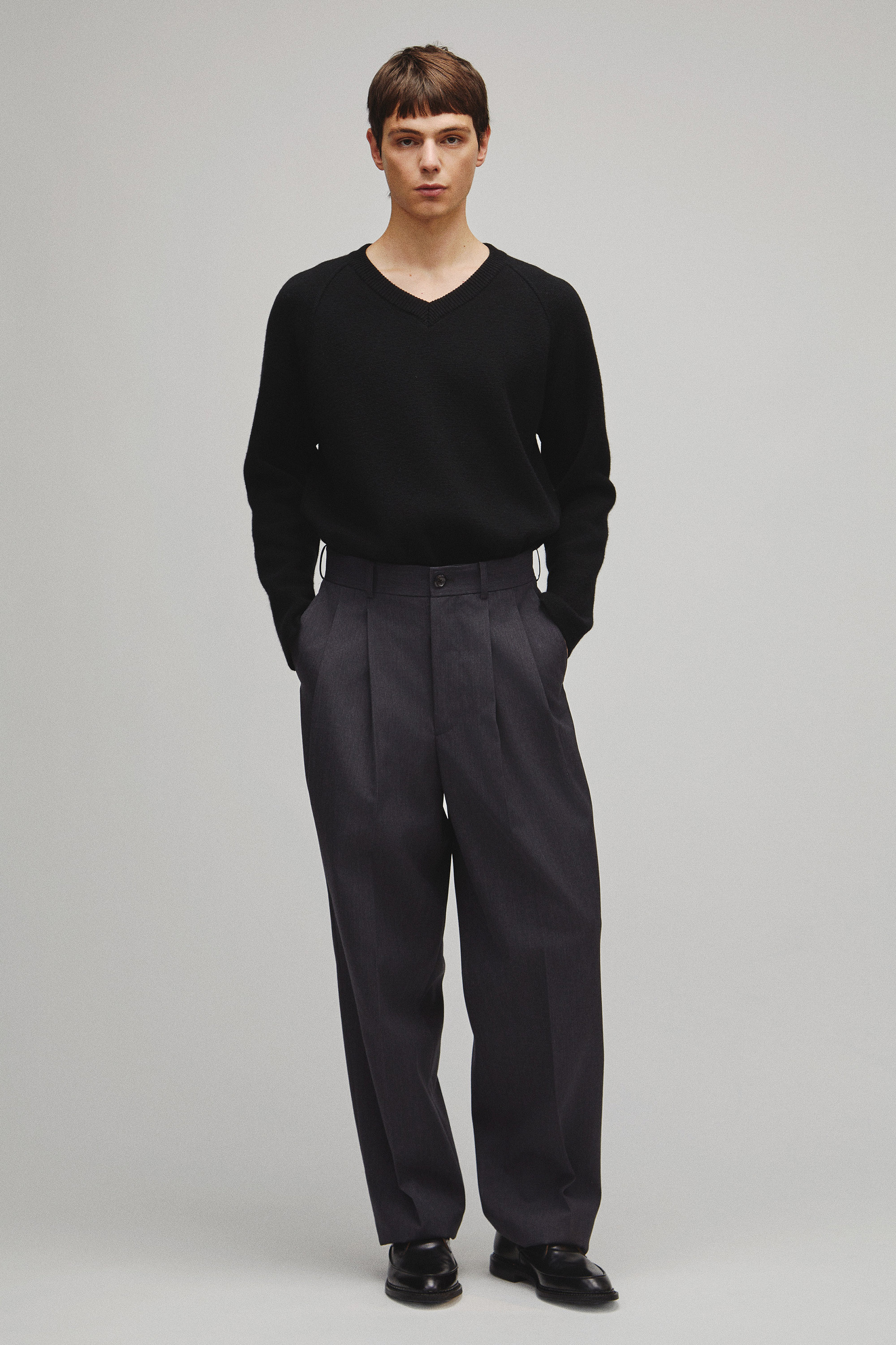 RERACS 2 TUCK WIDE SLACKS