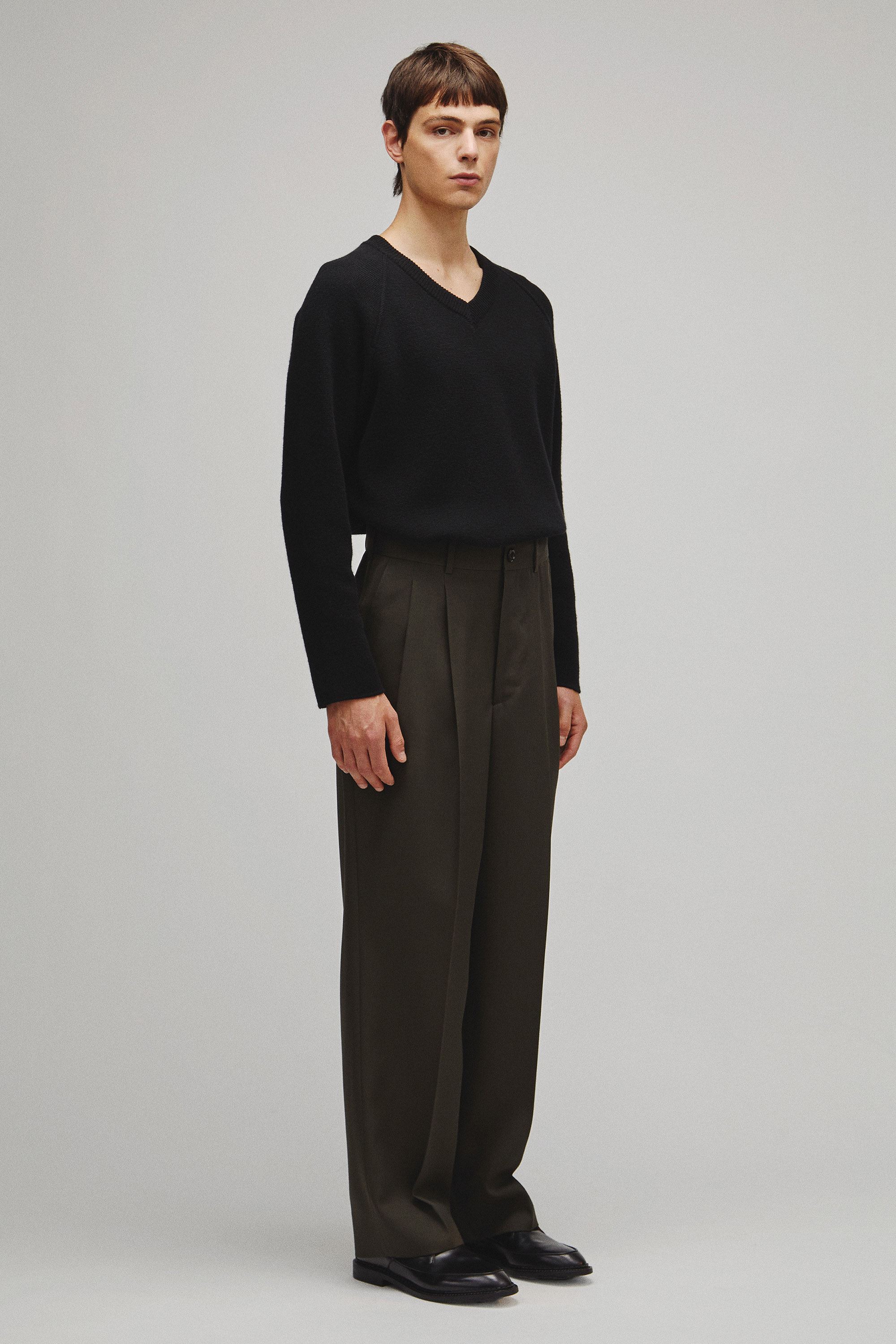 RERACS 2 TUCK WIDE SLACKS