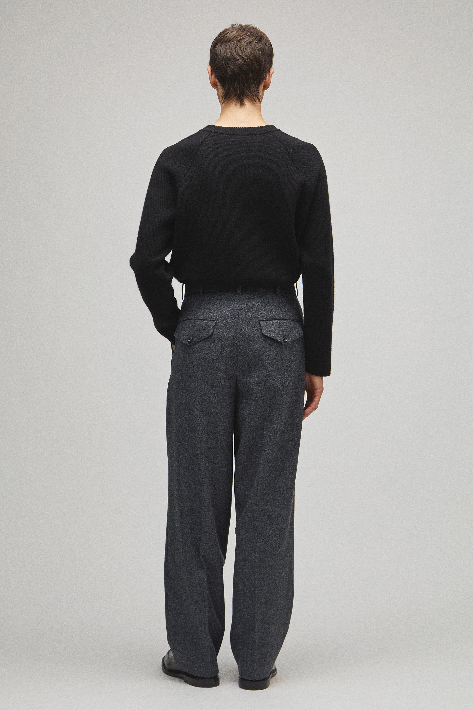 RERACS 2 TUCK WIDE SLACKS
