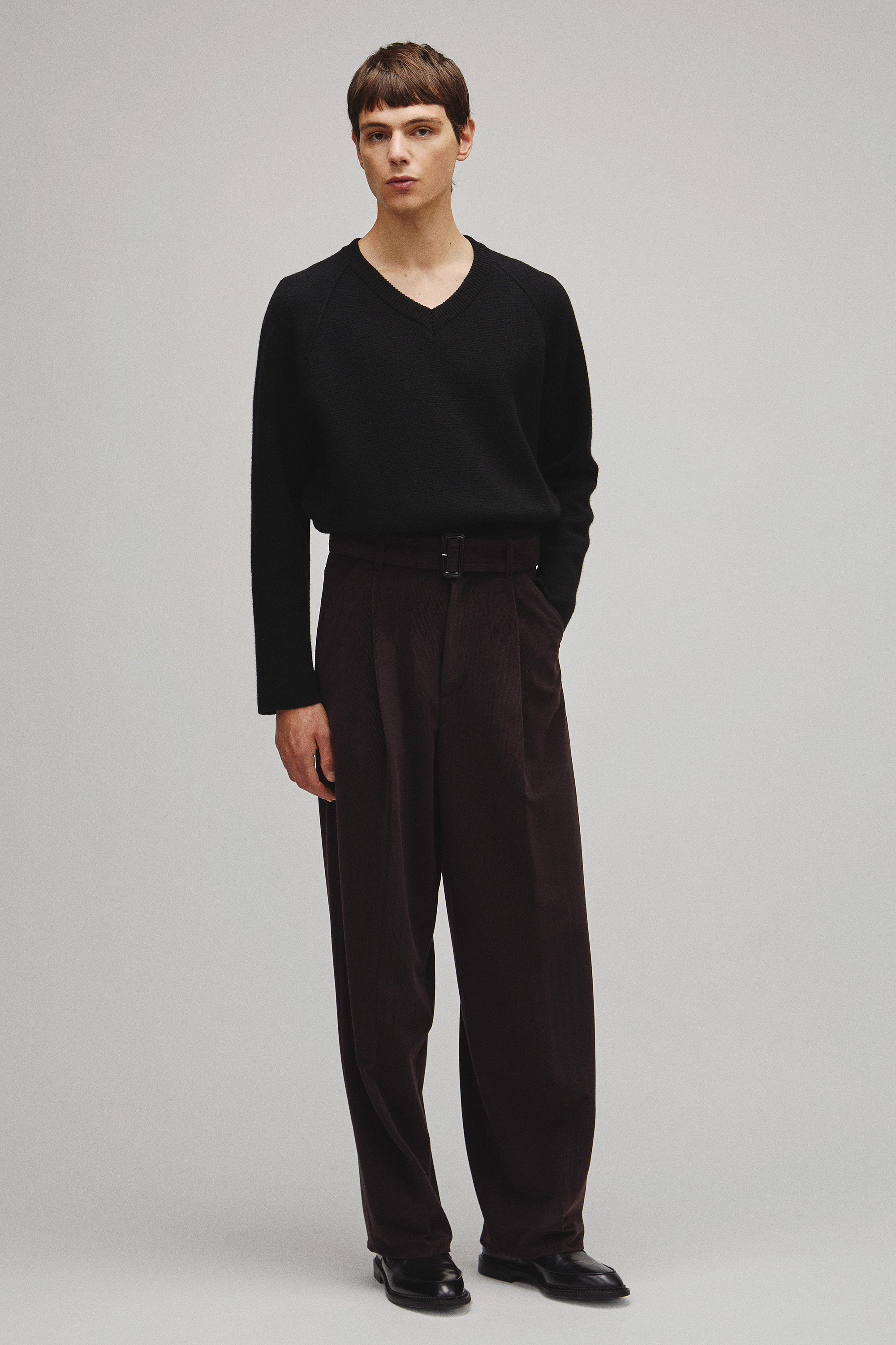 THE BELTED WIDE 5POCKET PANTS