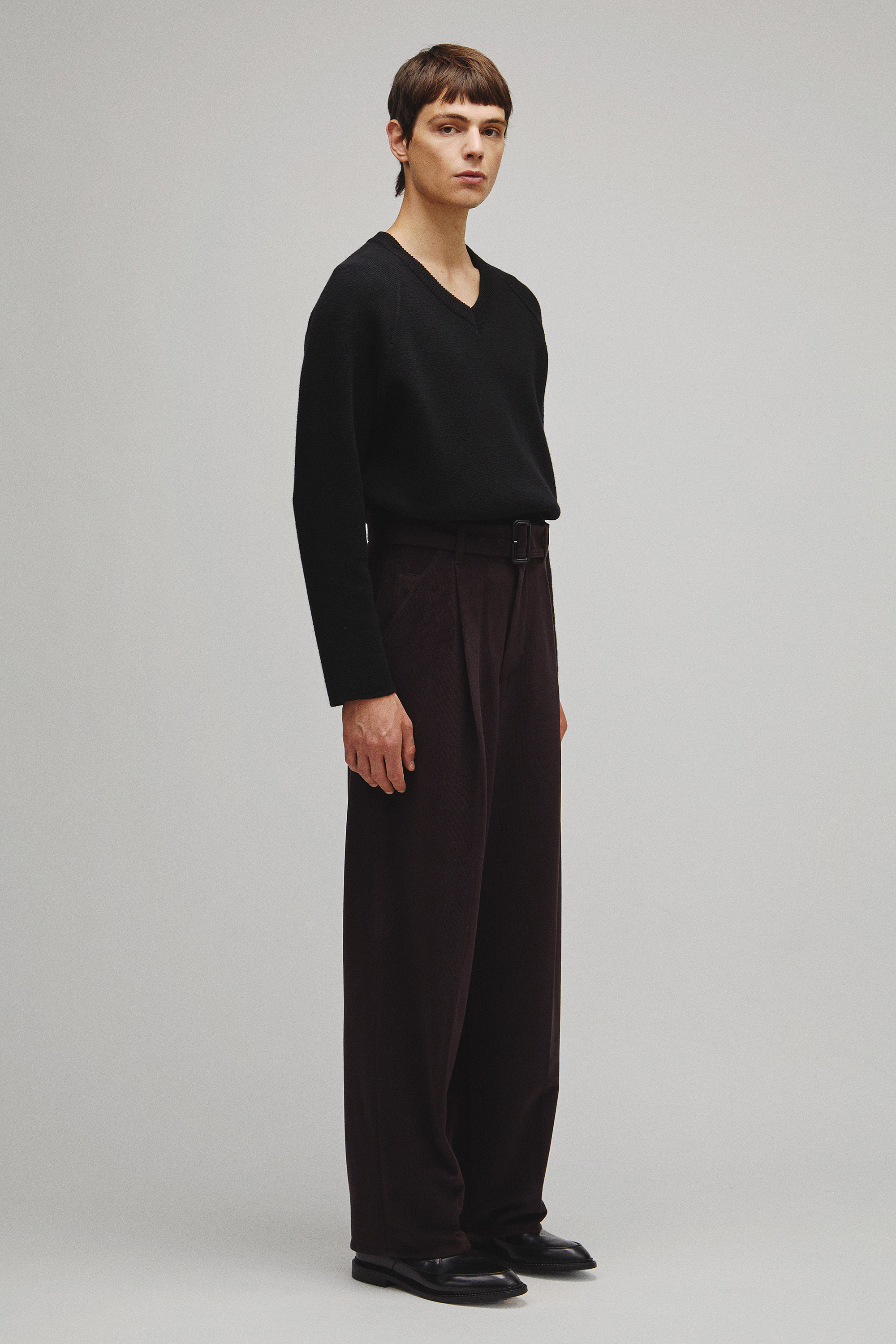 THE BELTED WIDE 5POCKET PANTS
