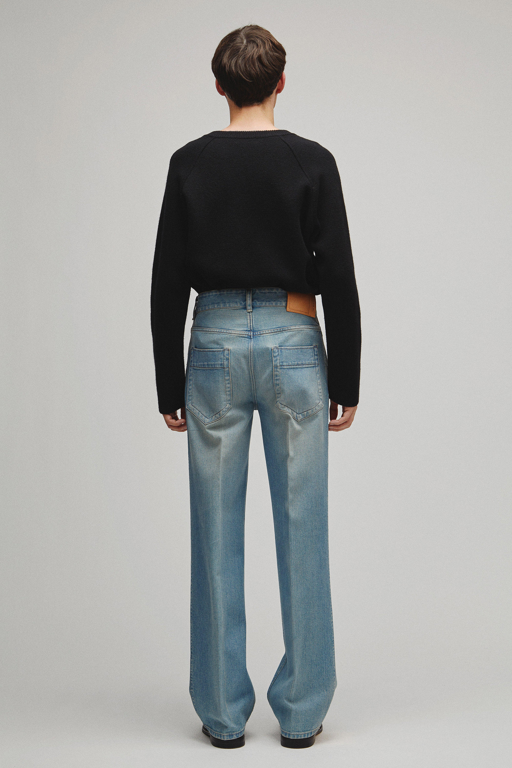 RERACS STRAIGHT SLACKS DENIM PANTS