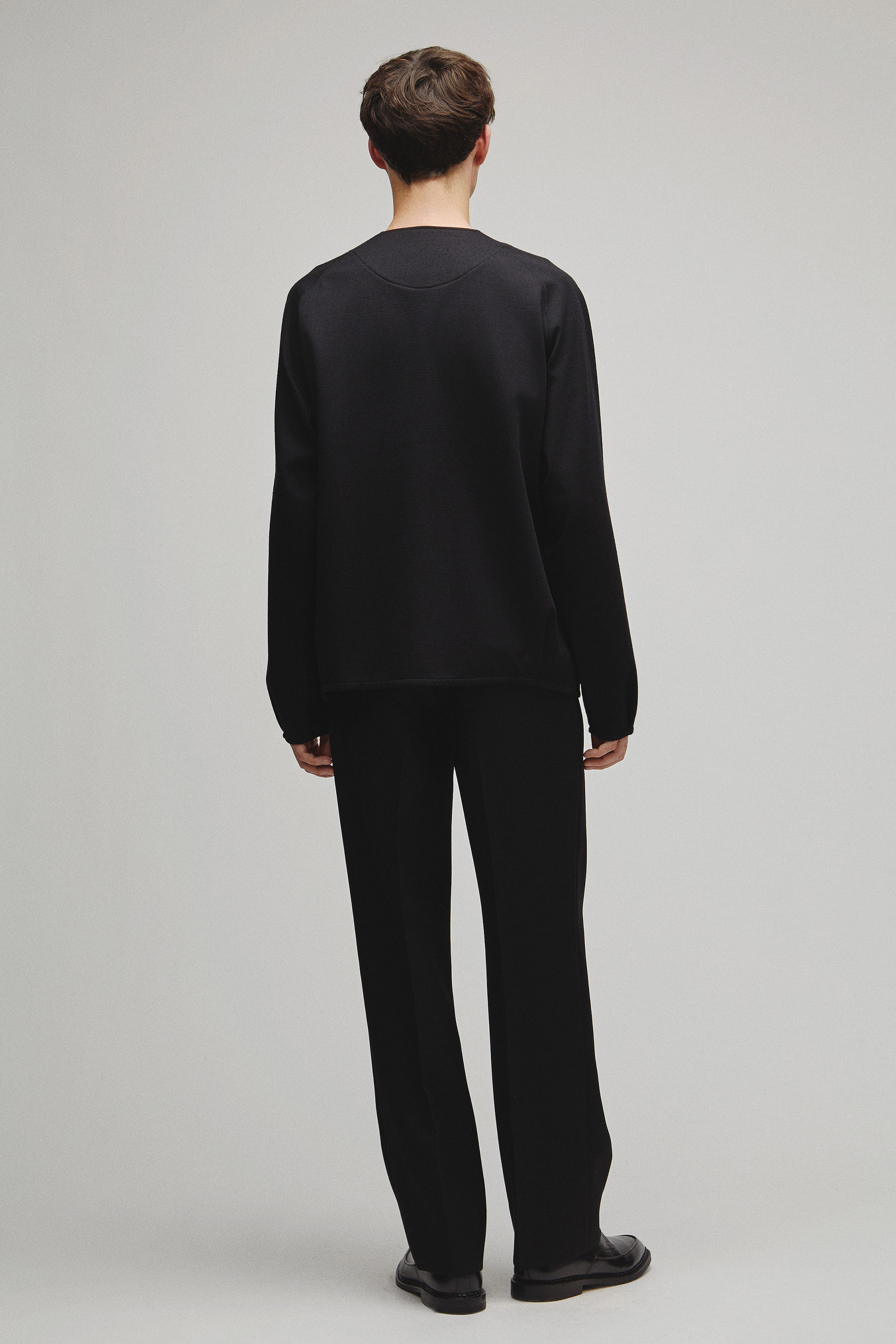 RERACS COLLARLESS CARDIGAN