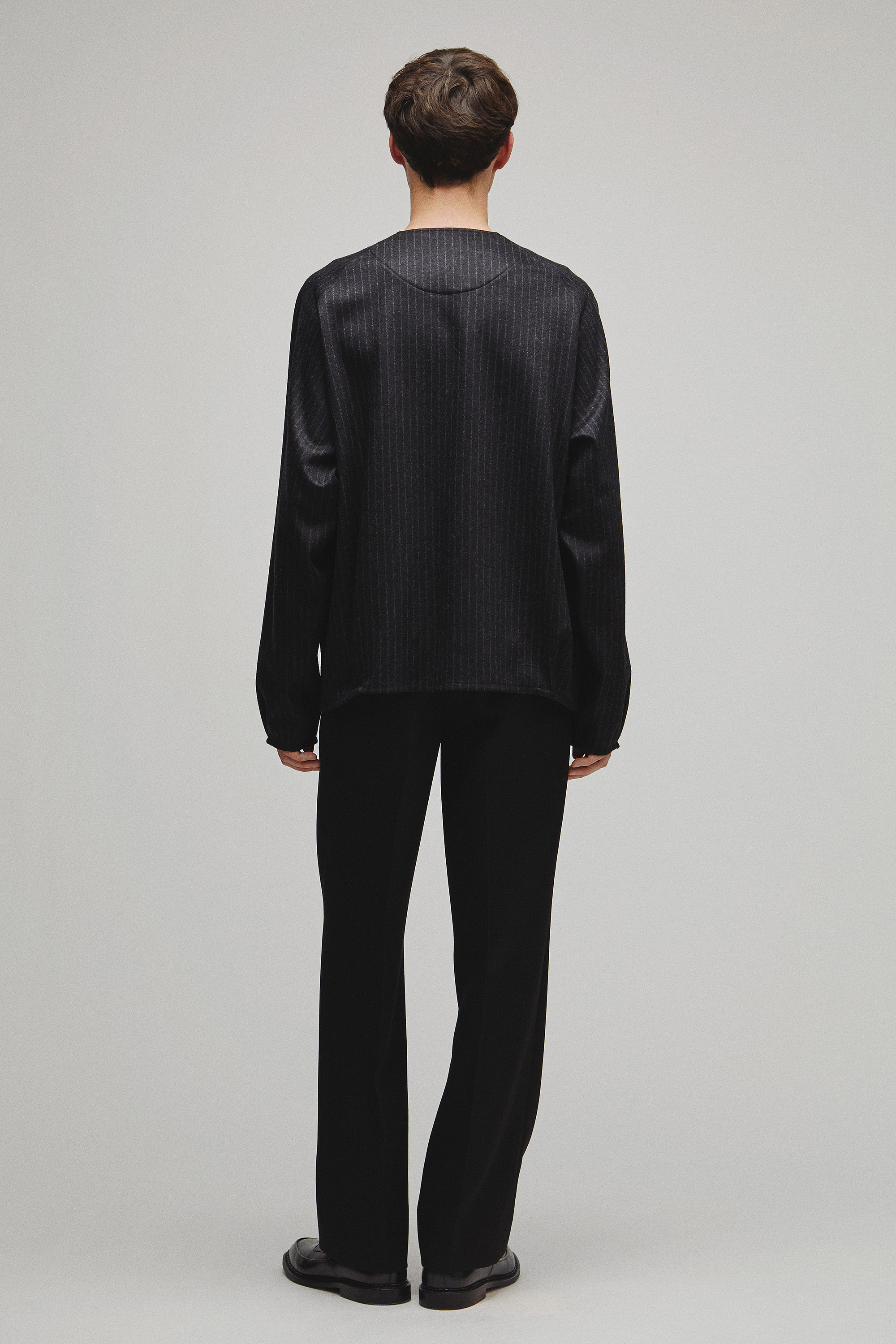 RERACS COLLARLESS CARDIGAN