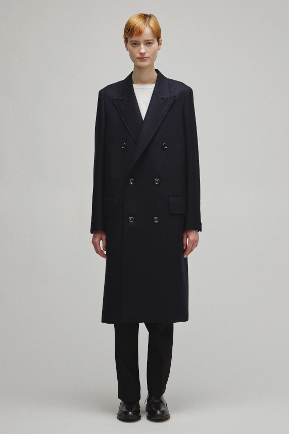 THE DOUBLE PEAKED TAILORED COAT