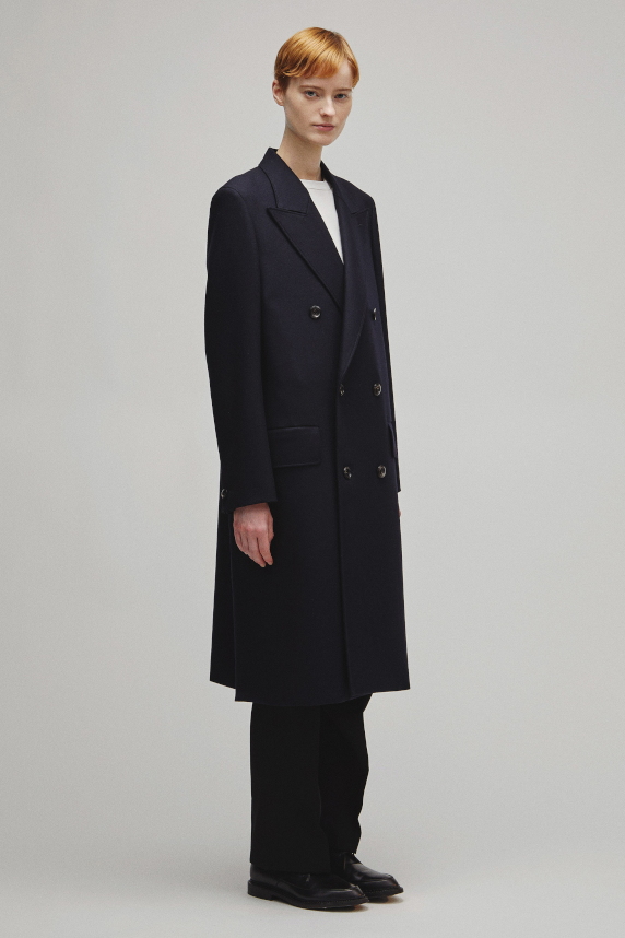 THE DOUBLE PEAKED TAILORED COAT