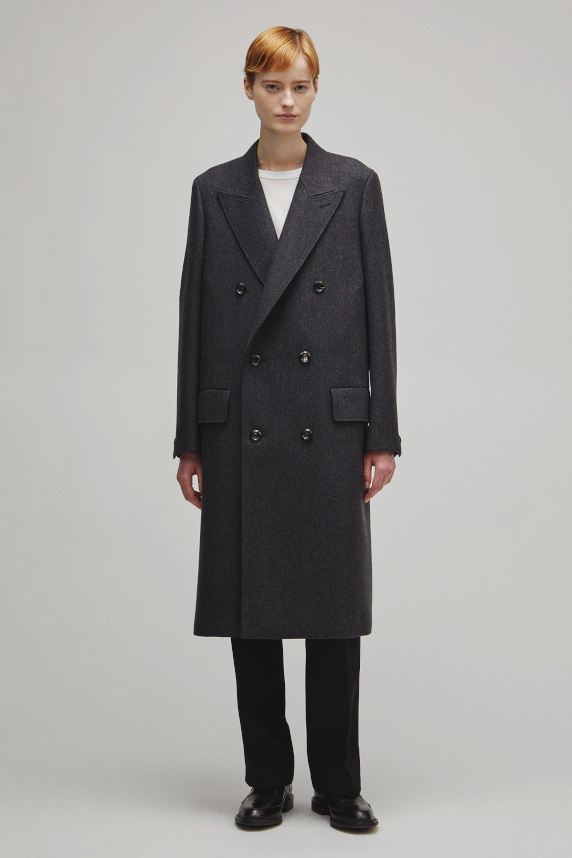 THE DOUBLE PEAKED TAILORED COAT