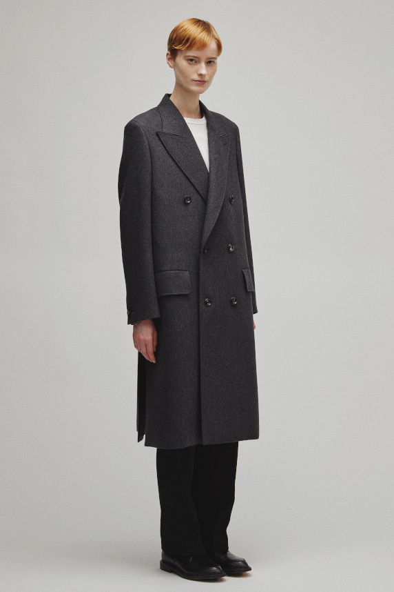THE DOUBLE PEAKED TAILORED COAT