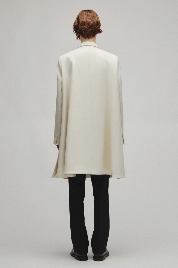 RERACS DOUBLE PEAKED A-LINE COAT