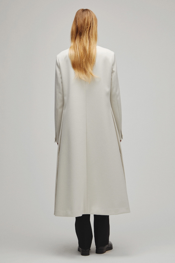 RERACS NOTCHED A-LINE COAT