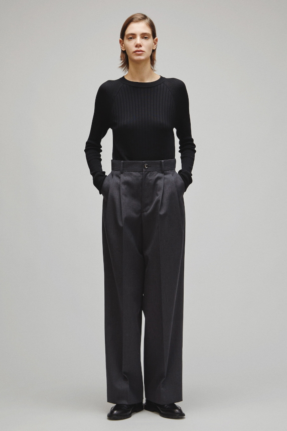 RERACS 2 TUCK WIDE SLACKS