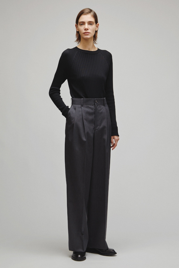 RERACS 2 TUCK WIDE SLACKS