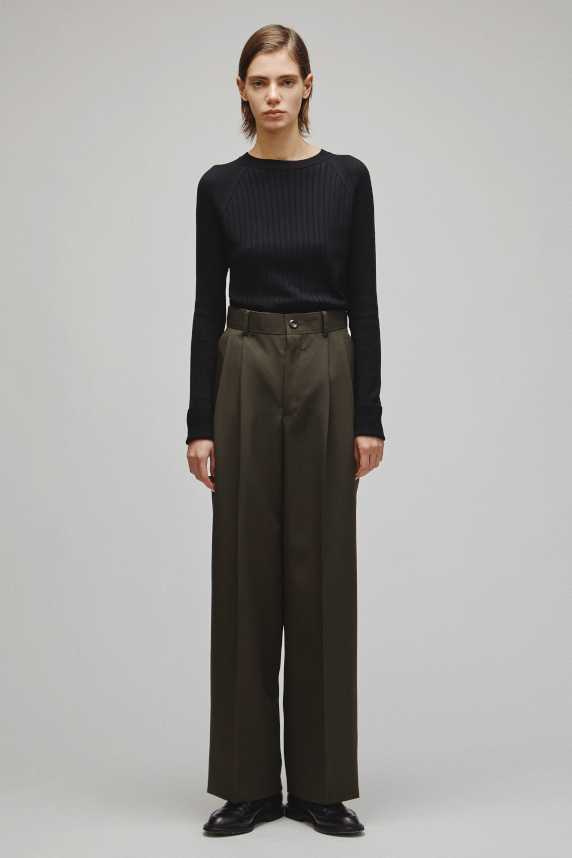 RERACS 2 TUCK WIDE SLACKS