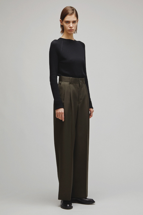 RERACS 2 TUCK WIDE SLACKS