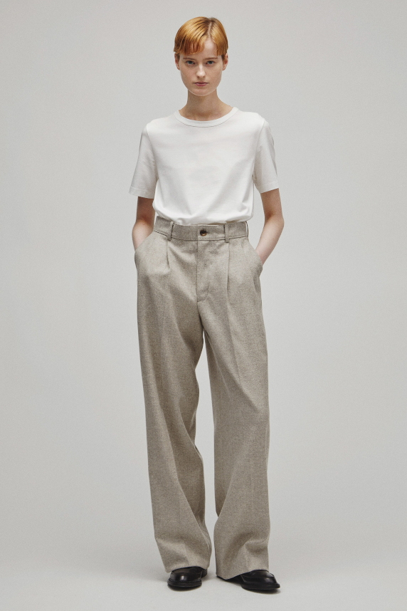 RERACS 2 TUCK WIDE SLACKS