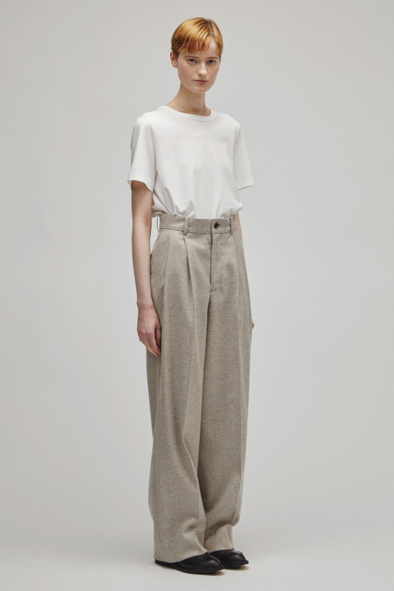 RERACS 2 TUCK WIDE SLACKS