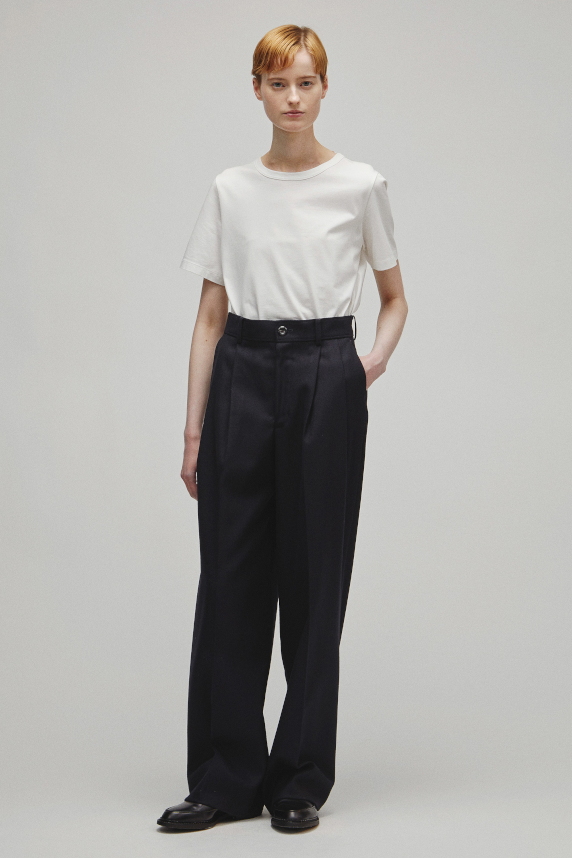 RERACS 2 TUCK WIDE SLACKS