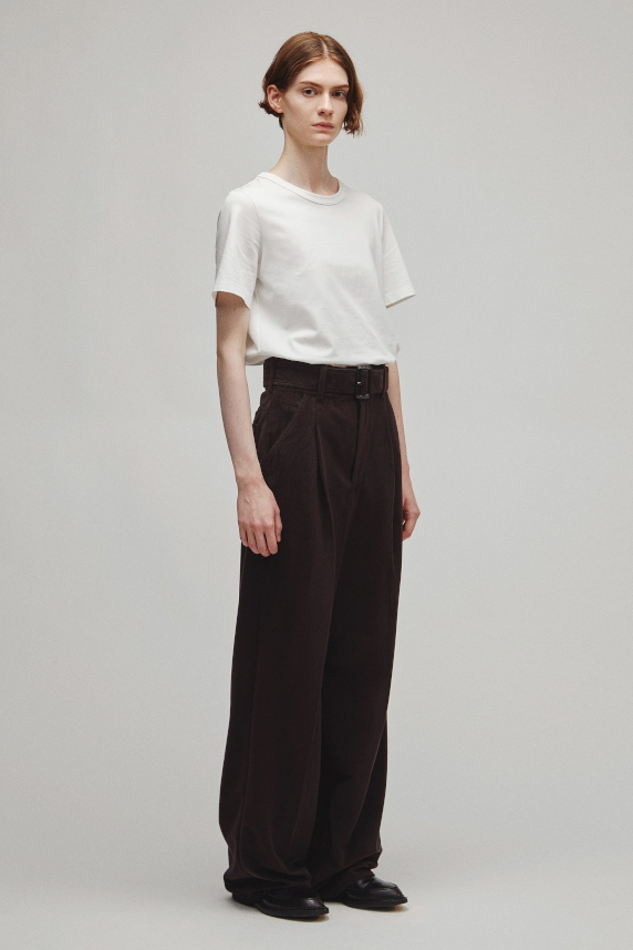 THE BELTED WIDE 5POCKET PANTS