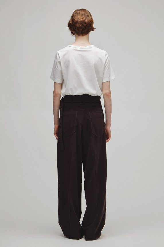 THE BELTED WIDE 5POCKET PANTS
