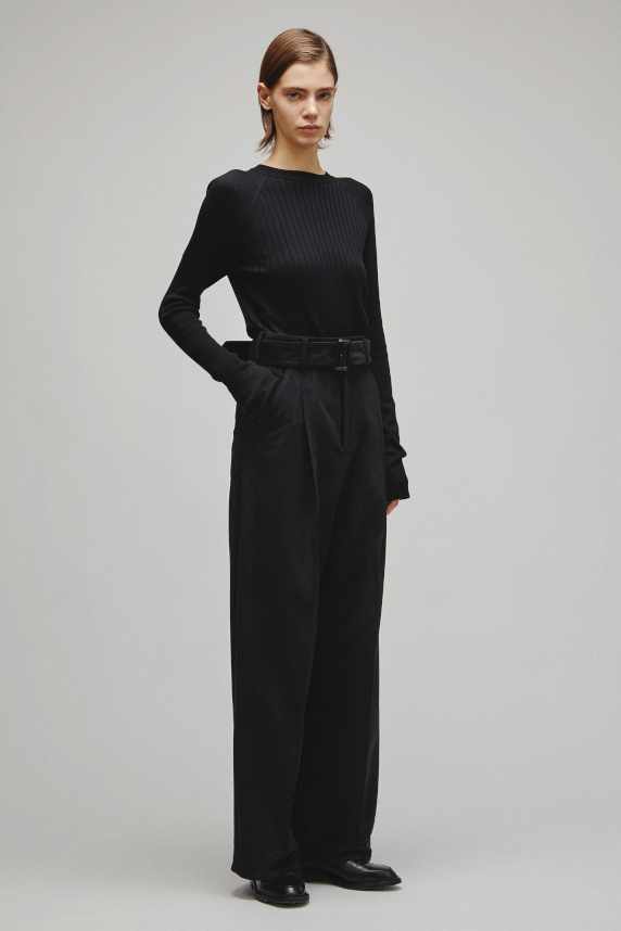 THE BELTED WIDE 5POCKET PANTS