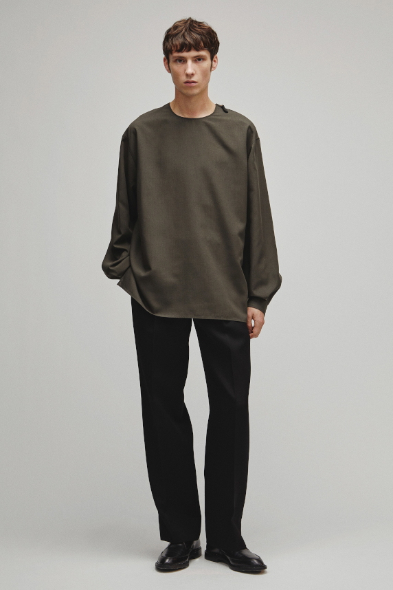 THE SIDE ZIP PULLOVER SHIRT