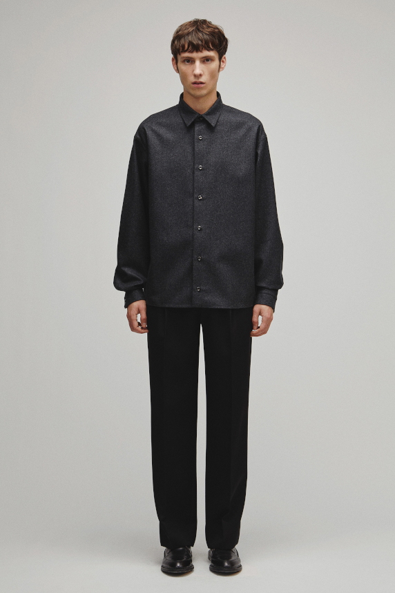RERACS REGULAR COLLAR FLANNNEL SHIRT