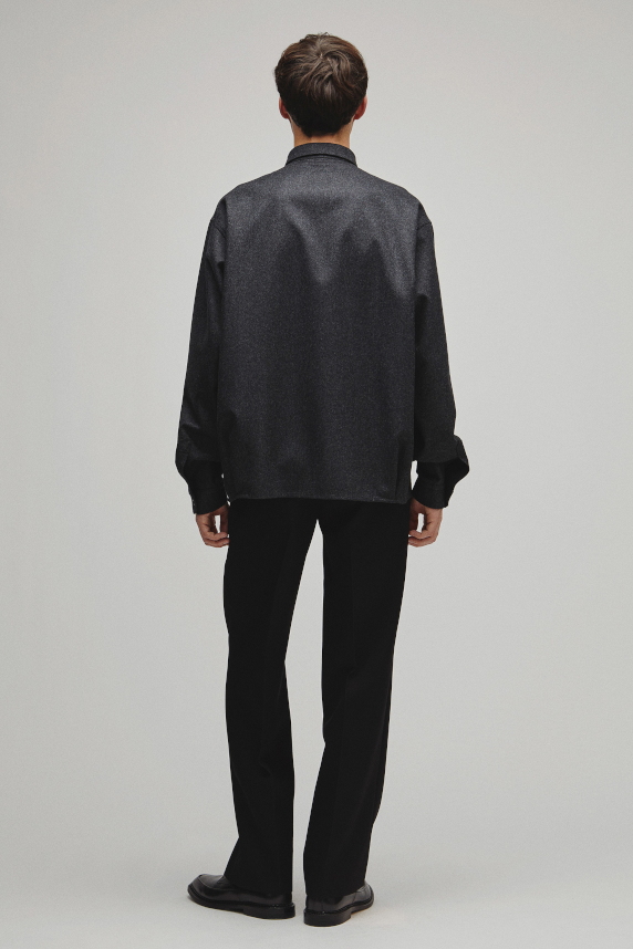 RERACS REGULAR COLLAR FLANNNEL SHIRT