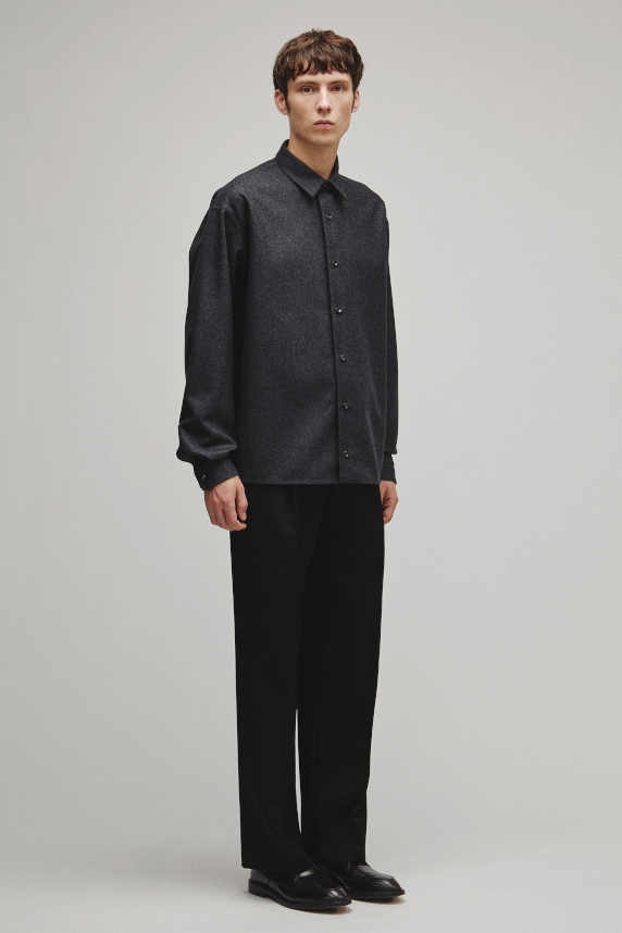 RERACS REGULAR COLLAR FLANNNEL SHIRT