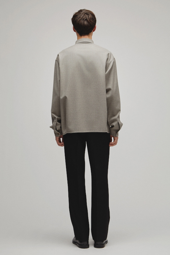 RERACS REGULAR COLLAR FLANNNEL SHIRT