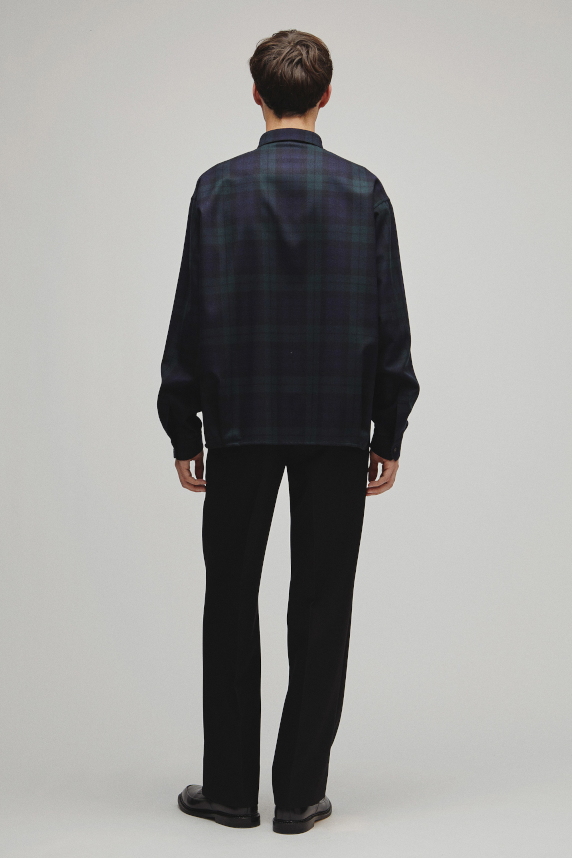 RERACS REGULAR COLLAR FLANNNEL SHIRT