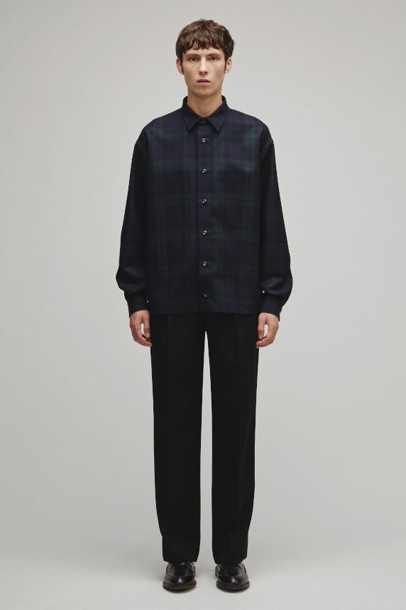 RERACS REGULAR COLLAR FLANNNEL SHIRT