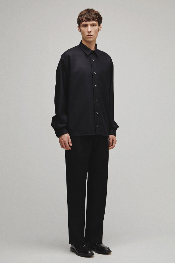 RERACS REGULAR COLLAR FLANNNEL SHIRT