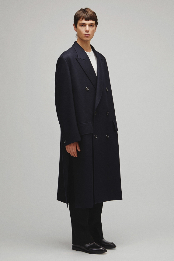THE DOUBLE PEAKED TAILORED COAT
