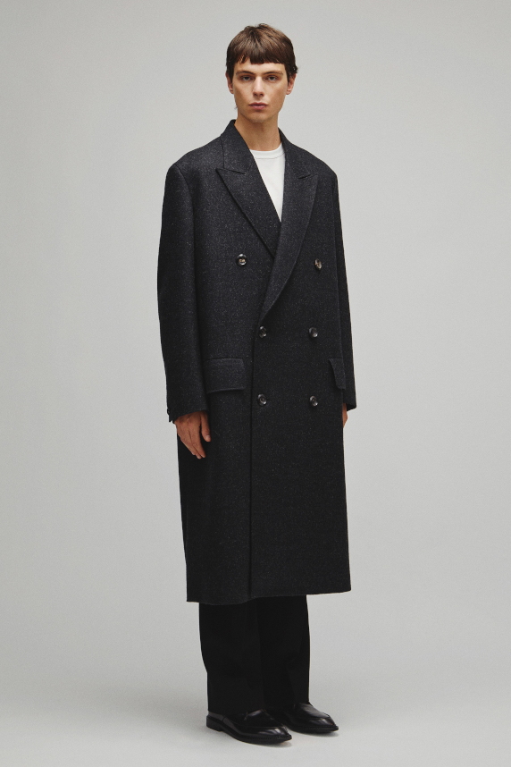 THE DOUBLE PEAKED TAILORED COAT