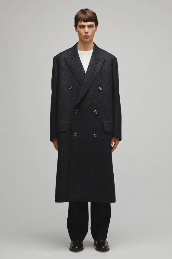 THE DOUBLE PEAKED TAILORED COAT