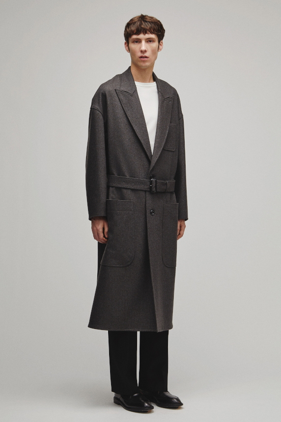 RERACS PEAKED LAPEL SHIRT COAT
