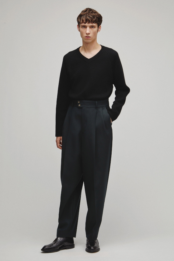 RERACS DEEP TUCK WIDE SLACKS