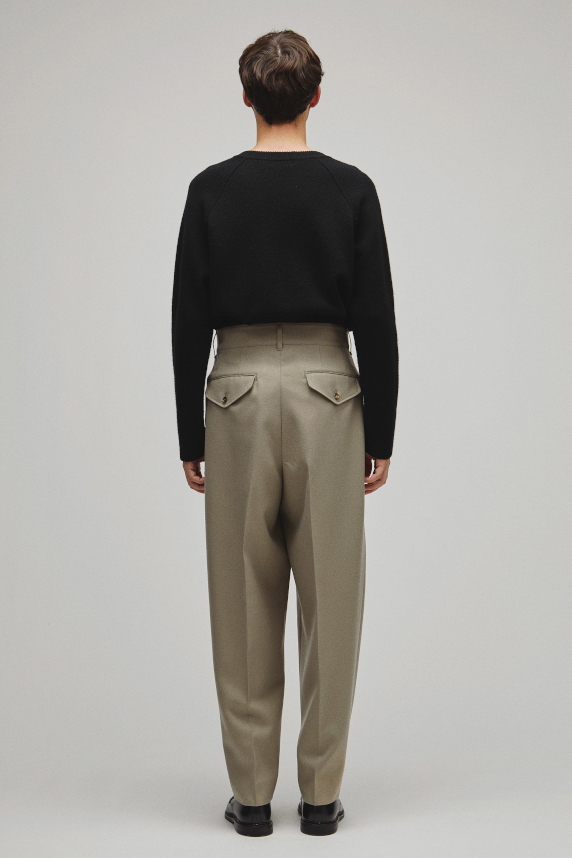 RERACS DEEP TUCK WIDE SLACKS