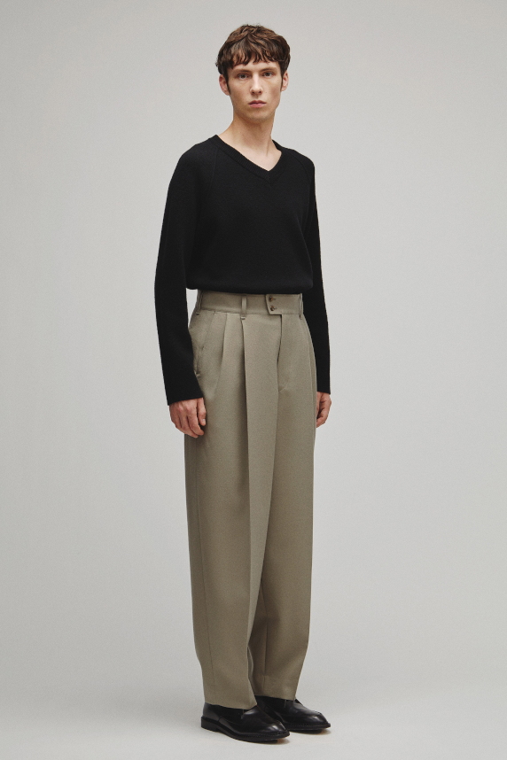 RERACS DEEP TUCK WIDE SLACKS