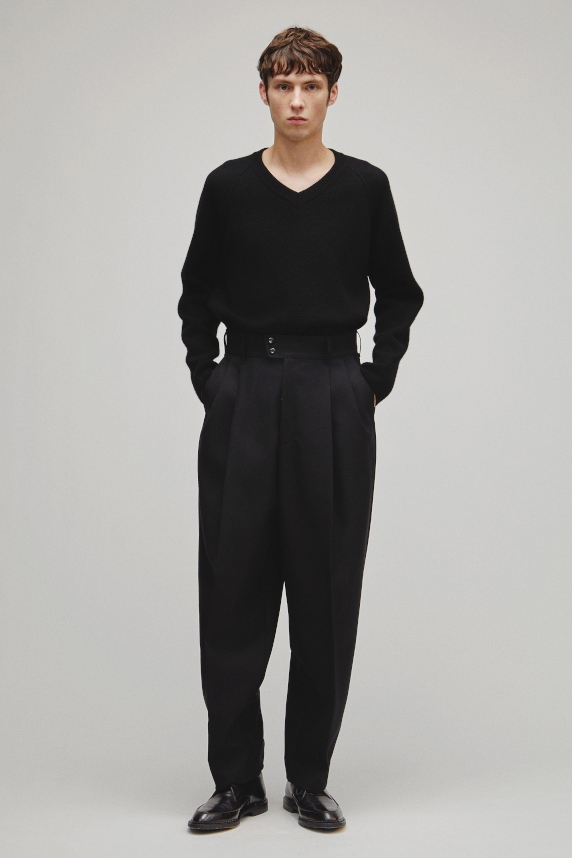 RERACS DEEP TUCK WIDE SLACKS